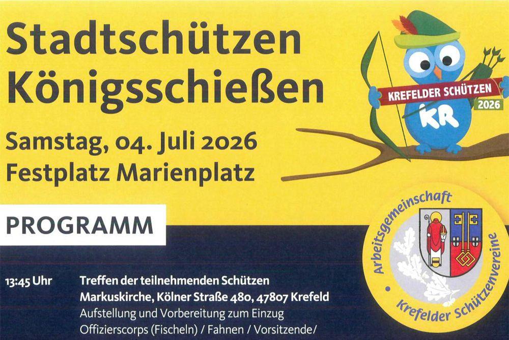 Plakat-Stadtschützenkönigsschießen